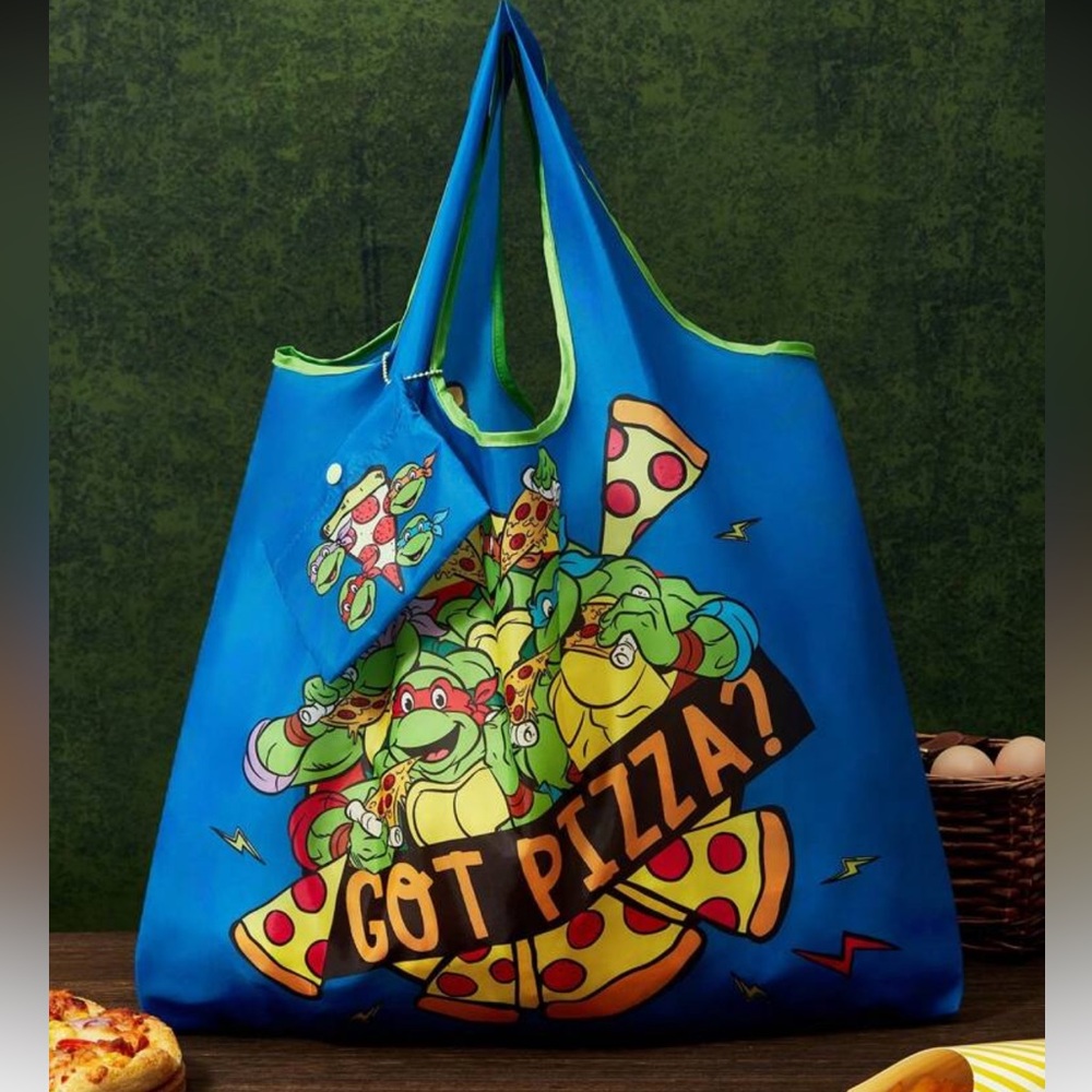 Teenage Mutant Ninja Turtles Pizza Tote Bag NEW 🏷️